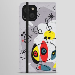 Music inspired by Joan Miro#illustration iPhone Wallet Case