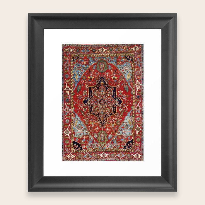 Heriz Antique Persian Rug Print Framed Art Print By Vickybragomitchell Society6 Follow your favorite artists, promote their artwork and sell your own. heriz antique persian rug print framed art print by vickybragomitchell