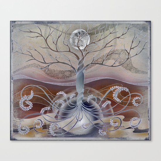 winter in the garden of eden Canvas Print