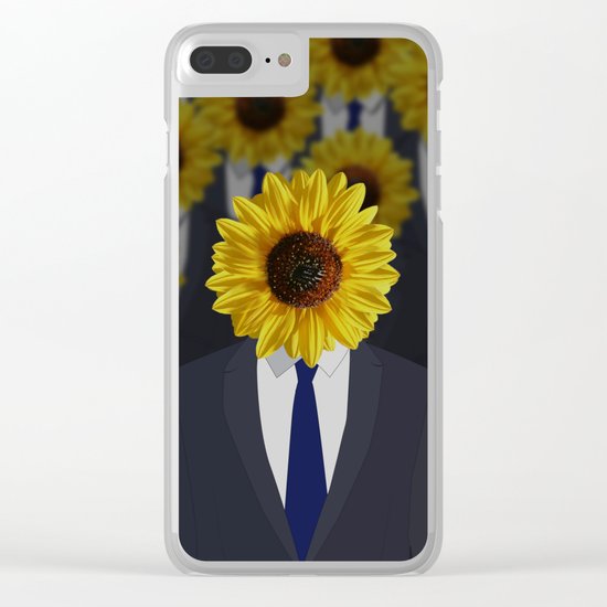 Sunflowers Clear iPhone Case