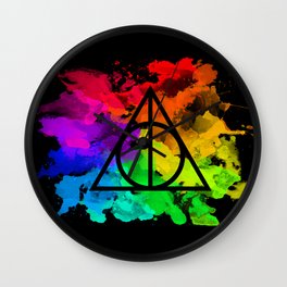 Rainbow Hallows  Wall Clock