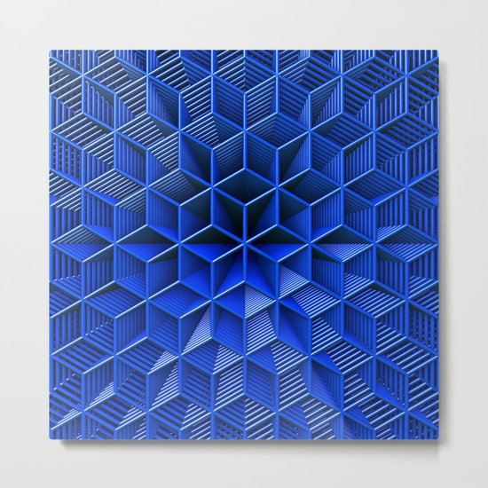It's Blue Metal Print