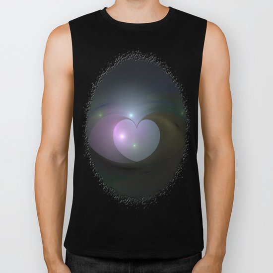 Please Rescue My Heart Fractal Biker Tank