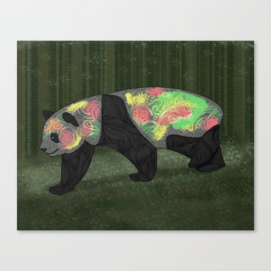 Panda Night Canvas Print