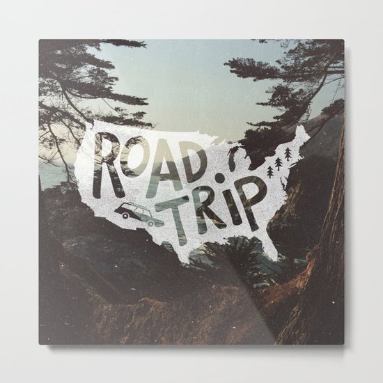 Road Trip USA - big sur Metal Print