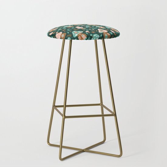 Fairy Toadstool Houses Bar Stool By Sombrasblancas Society6 Fairy Toadstool Houses Bar Stool By
