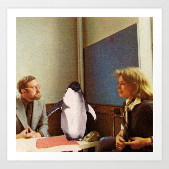 Penguin? Art Print
