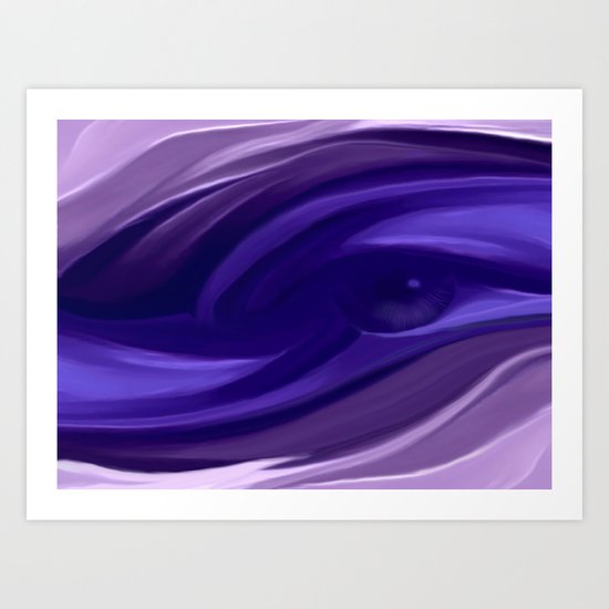 Violet Eye Art Print