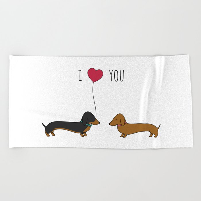 Dachshund outlet beach towel