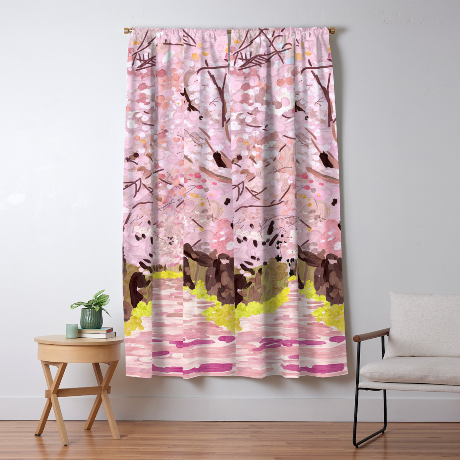 Cherry Blossom Trees Japan Blackout Curtain By Notsniw Society6