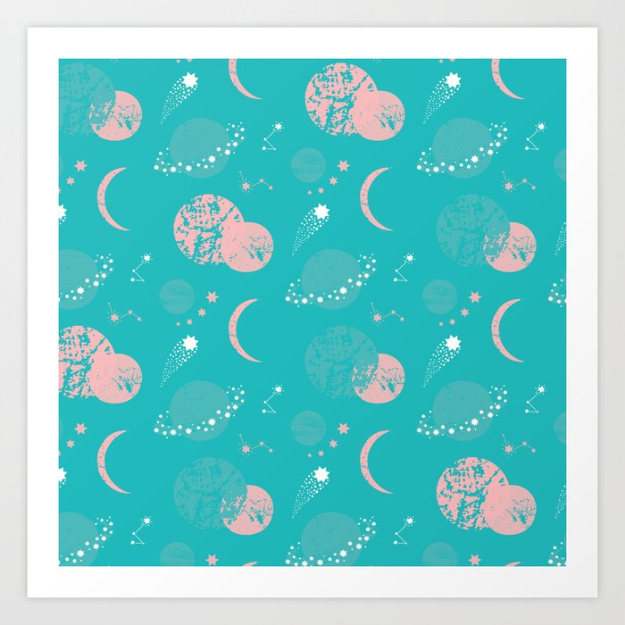 Pastel Mint Green Green Galaxy