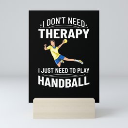 Handball Game Ball Player Rules Court Team Mini Art Print