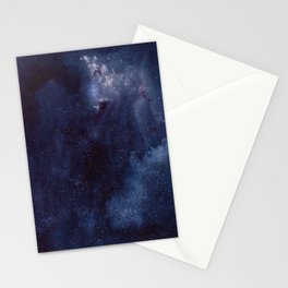 Galaxy watercolor illustration Stationery Cards