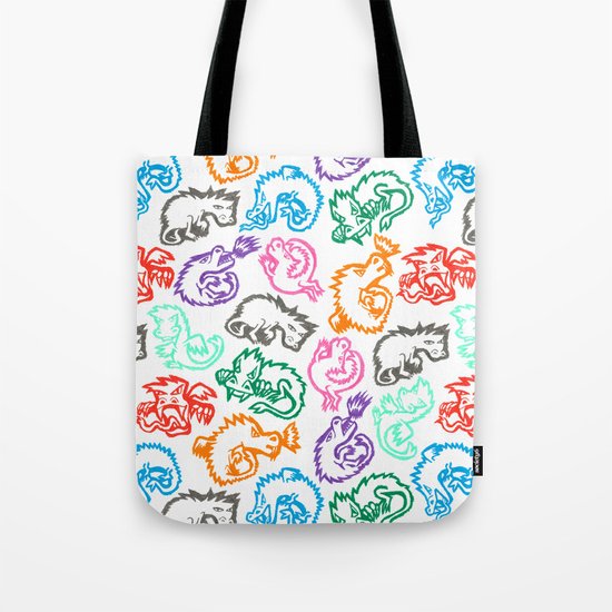Crayon Love: Dragons Tote Bag