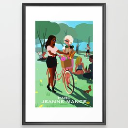 Parc Jeanne-Mance Montreal Framed Art Print