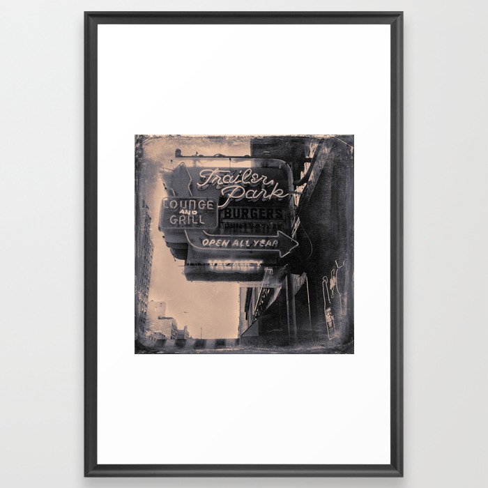 Trailer Park Lounge Framed Art Print