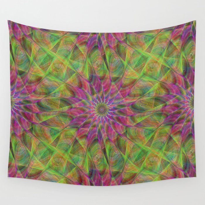 Fractal pattern Wall Tapestry