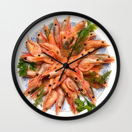 Repo Man - Plate of Shrimp Wall Clock