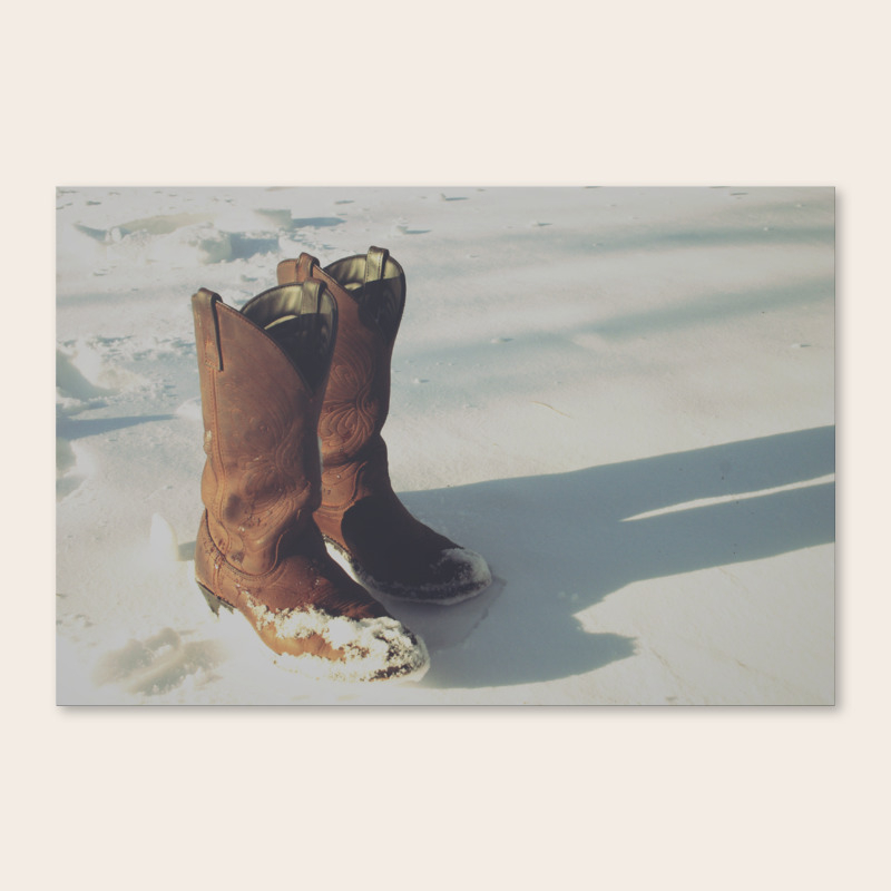 canvas cowboy boots
