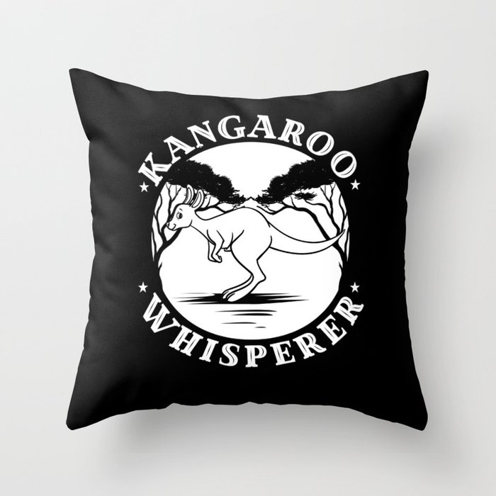Kangaroo Red Australia Animal Funny Throw Pillow