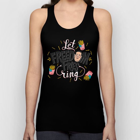 Let Freedom Fries Ring Unisex Tank Top