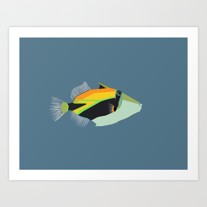 humuhumunukunukuapua'a reef trigger fish Art Print by PatinoDesigns