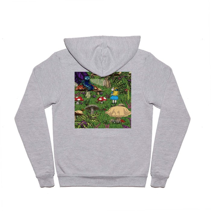 Alice and the caterpillar Hoody