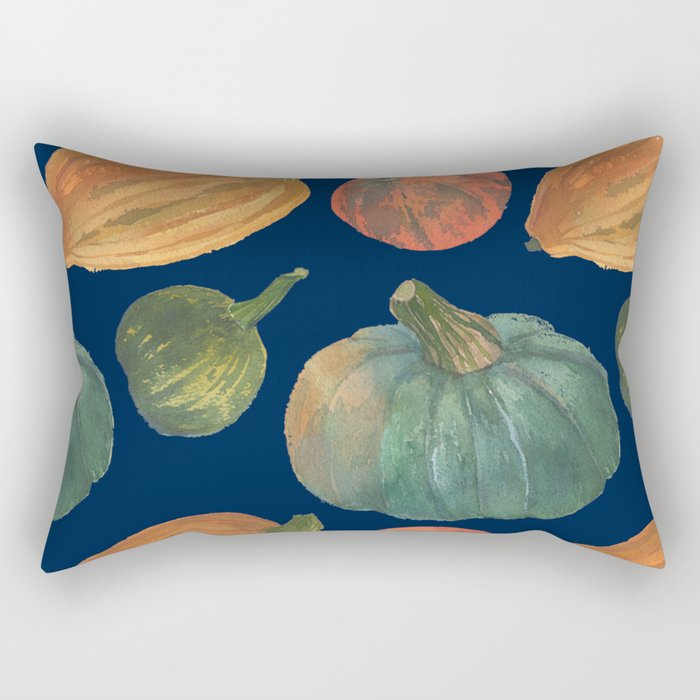 Pumpkin vegan pattern Rectangular Pillow