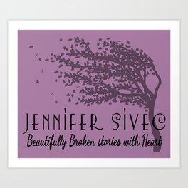 Jennifer Sivec-Author Logo by Brenda Gonet Art Print