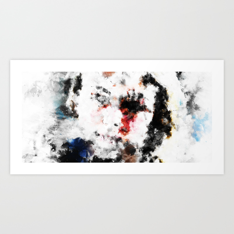 Abstract Face 00 Art Print By Rescope Society6