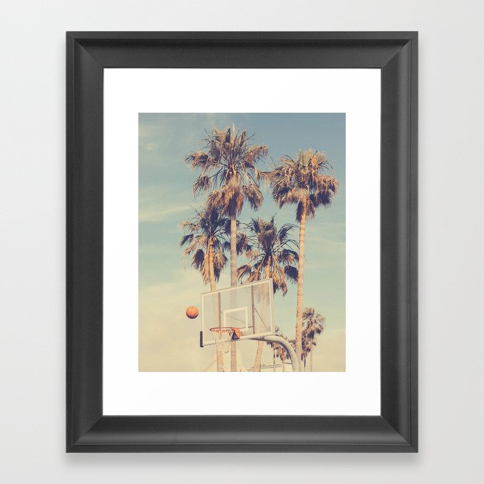 Palm Trees Venice Beach Framed Art Print