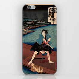The Suicide of Shirai Gonpachi (Utagawa Kunisada) iPhone Skin