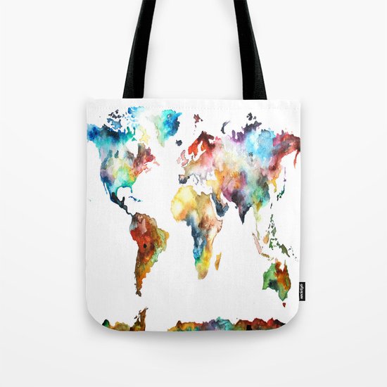 World map Tote Bag