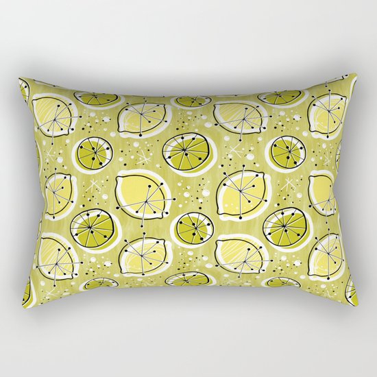 Atomic Lemonade_Green Rectangular Pillow