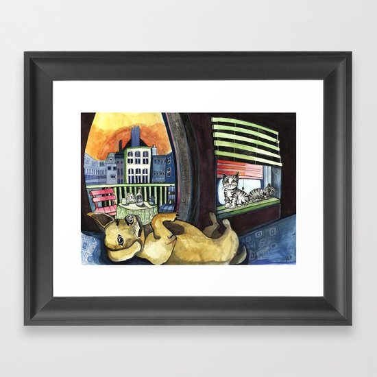 Roxy and Friends Framed Art Print