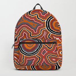 Authentic Aboriginal Art - Pathways 2 Backpack