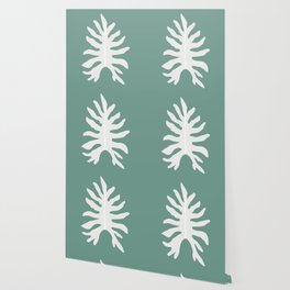 Seafoam Philodendron Leaf Wallpaper