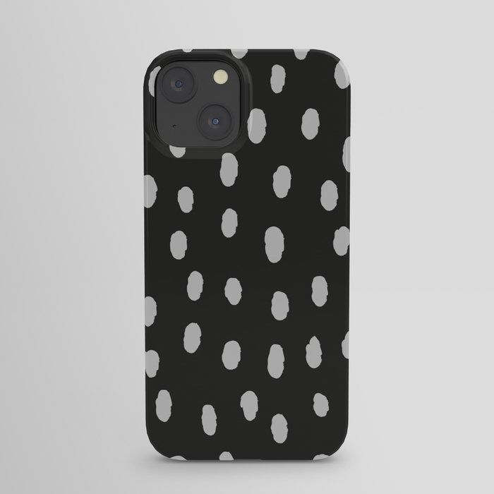 Black & White Minimal Spots iPhone Case