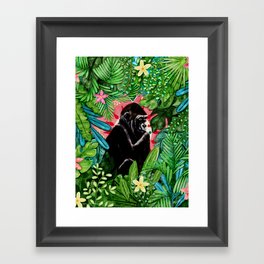 Gorilla in the Jungle Framed Art Print
