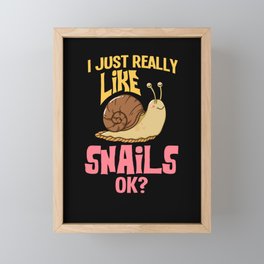 Giant African Snail Tiger Slug Achatina Pet Framed Mini Art Print