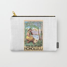 1915 HAWAII Mid Pacific Carnival Travel Poster Carry-All Pouch