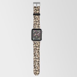 Leopard Print, Black, Brown, Rust and Tan Apple Watch Band