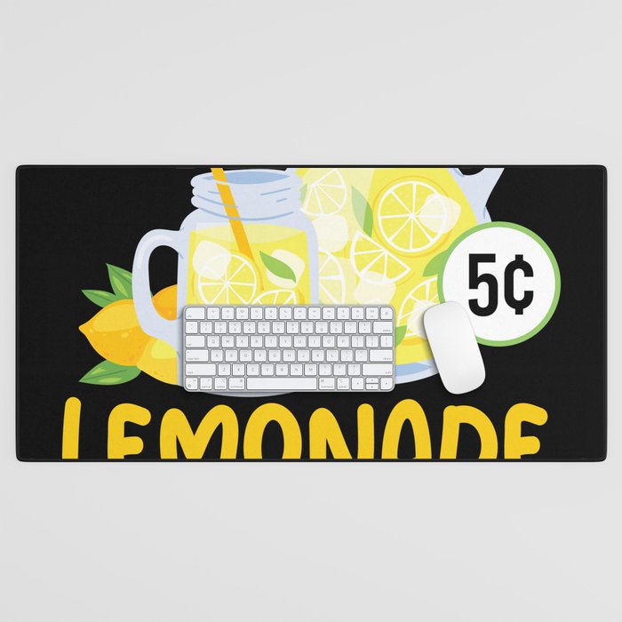 Fresh Lemonade Ice Cold Lemonade Desk Mat