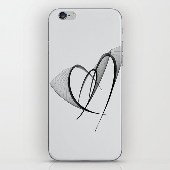 fluttering hearts iPhone & iPod Skin