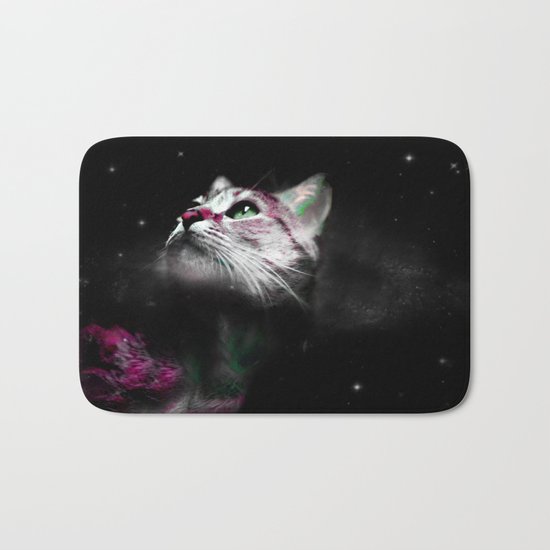 Supernova of the Ethereal Cat Bath Mat