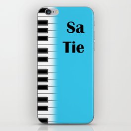 Satie and piano - interesting design for music lover iPhone Skin