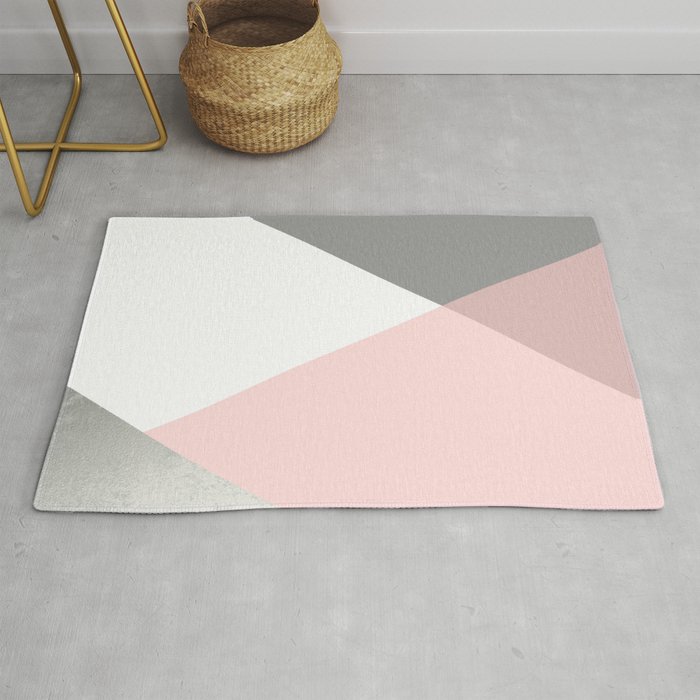 Geometrics Grey Blush Silver Rug By Galeswitzer