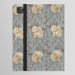 William Morris Vintage Tulip Bullrush Slate iPad Folio Case