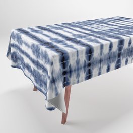 Tiki Shibori Blue Tablecloth