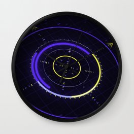 Future and innovation concept. Wall Clock